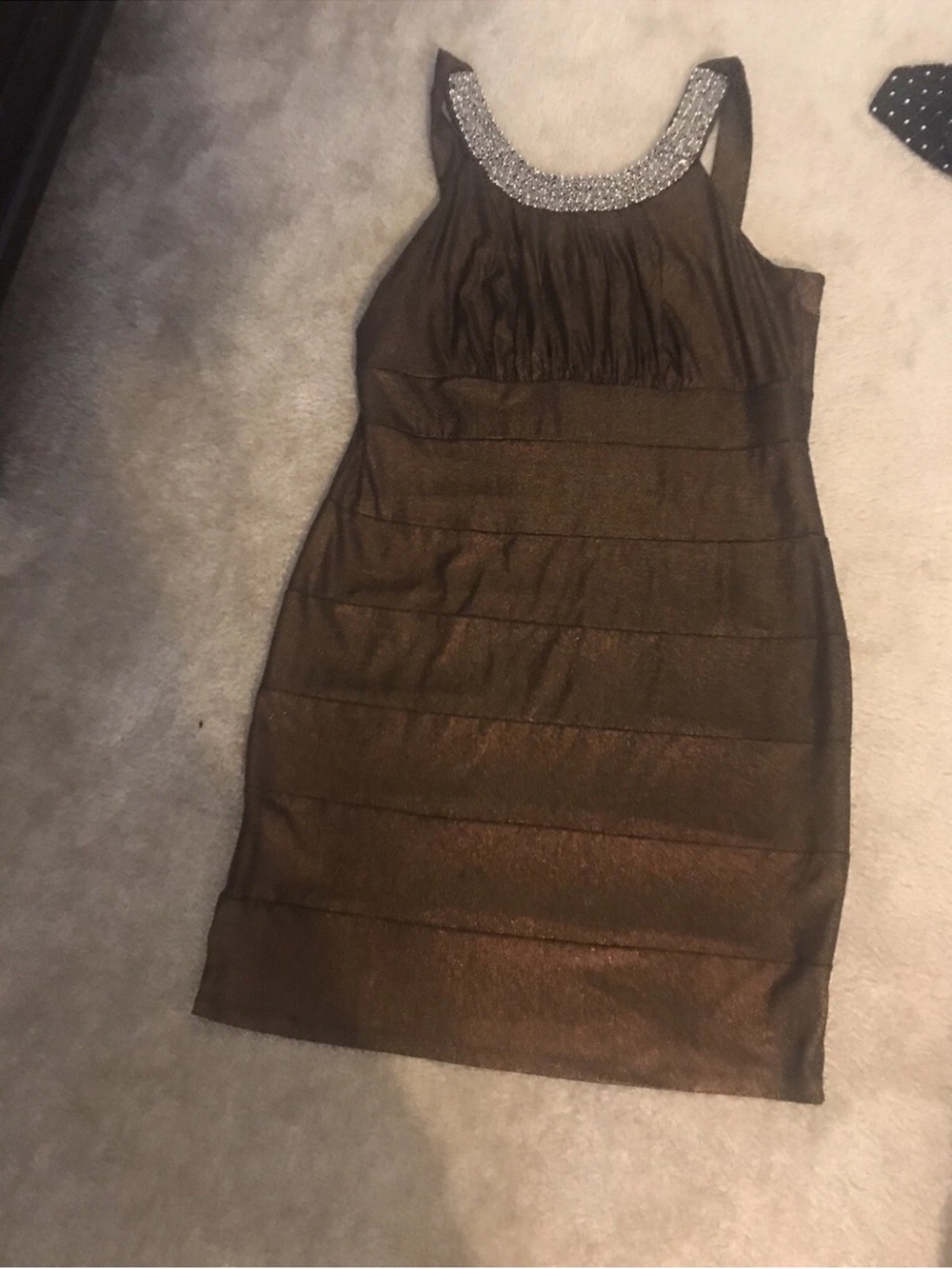AA Studio Size 14 Brown Dress